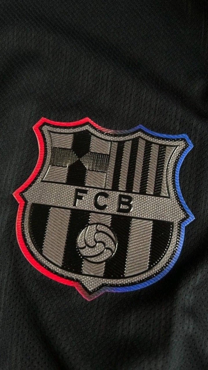 Barcelona Black Edition Jersey – Premium Sticker Print | Nike-Inspired Fanwear