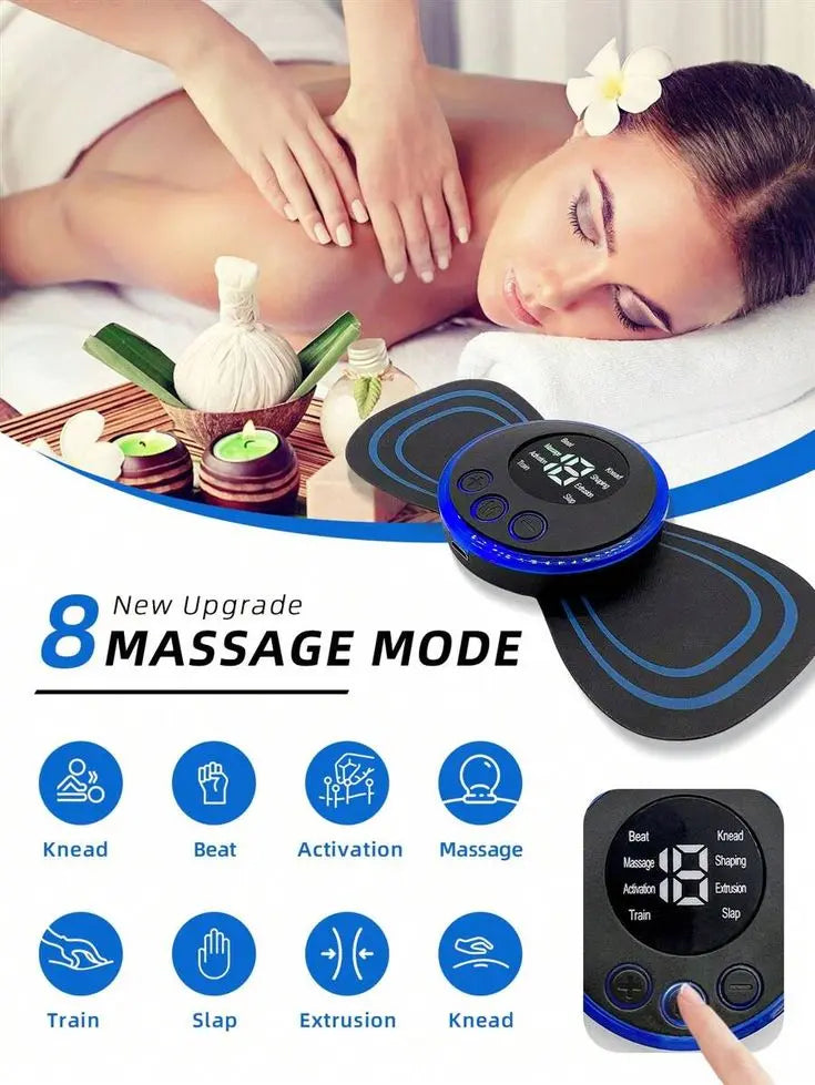 Athlezone TENS Massager – 8 Modes, 19 Intensity Levels, Rechargeable EMS Therapy