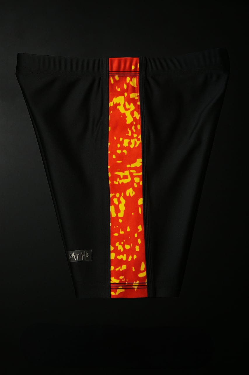 AthleZone Orange Edge Compression Shorts – Style Meets Performance