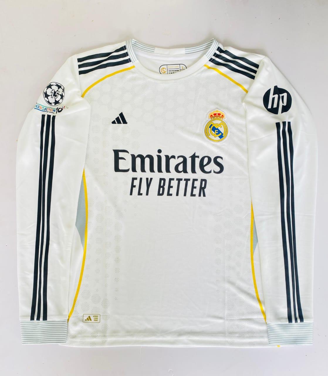 Real Madrid 2023/24 UCL Home Jersey – Legacy White Edition (15-Time Champions)