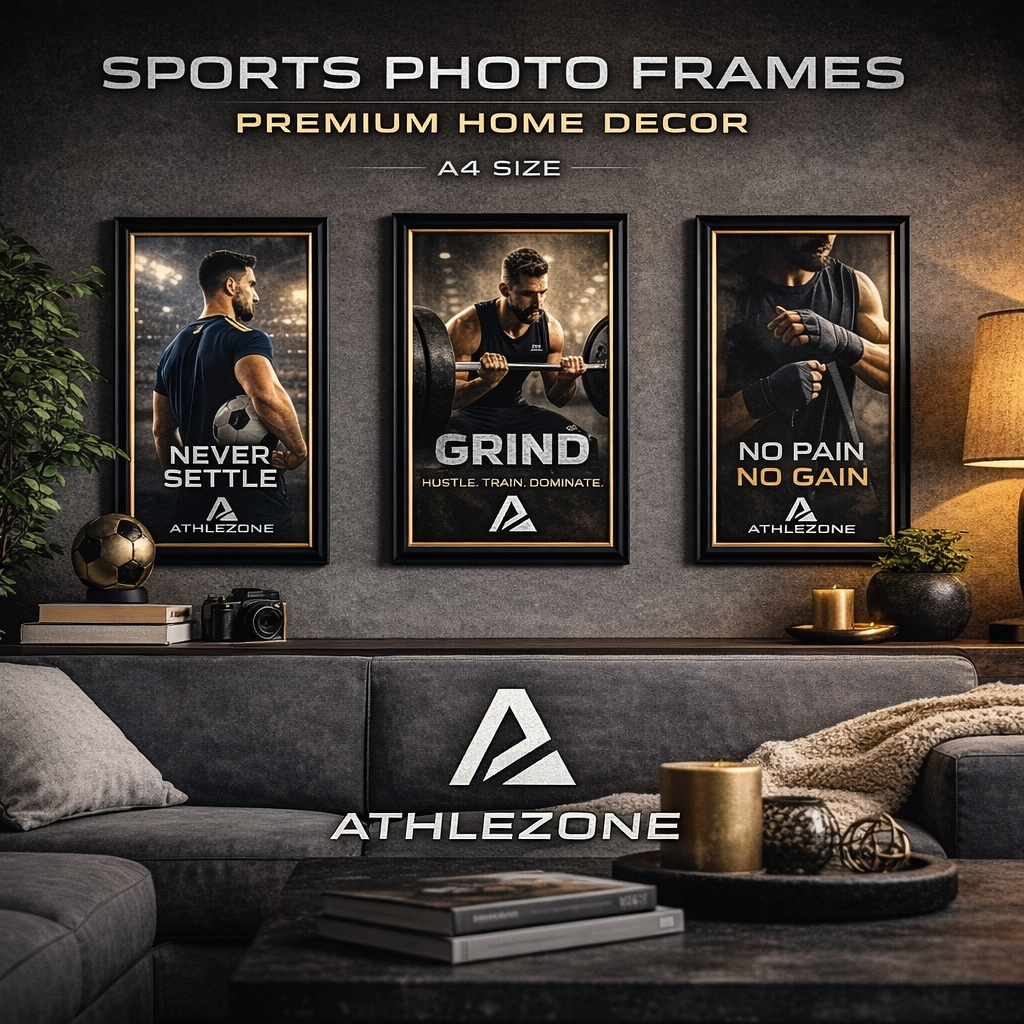 Sports Motivation Photo Frame – Premium Wall Decor