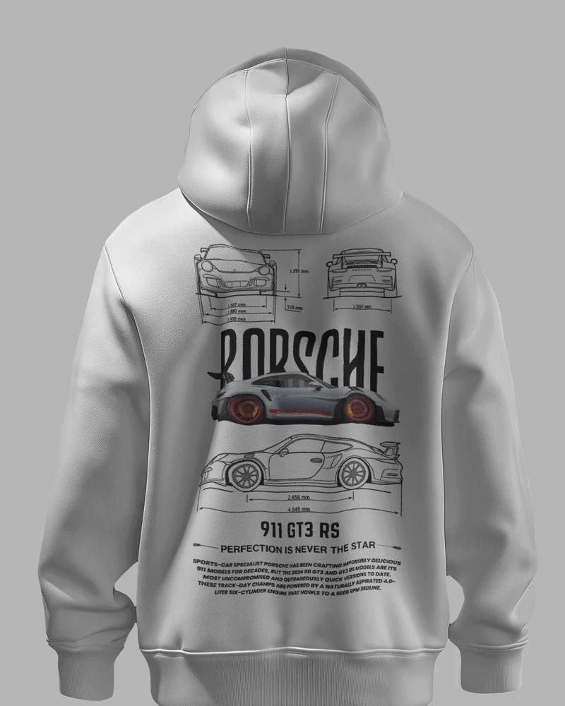 Men’s White Graphic Print Hoodie – Bold Style, Ultimate Comfort