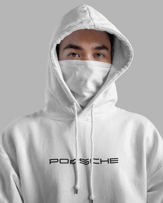 Men’s White Graphic Print Hoodie – Bold Style, Ultimate Comfort