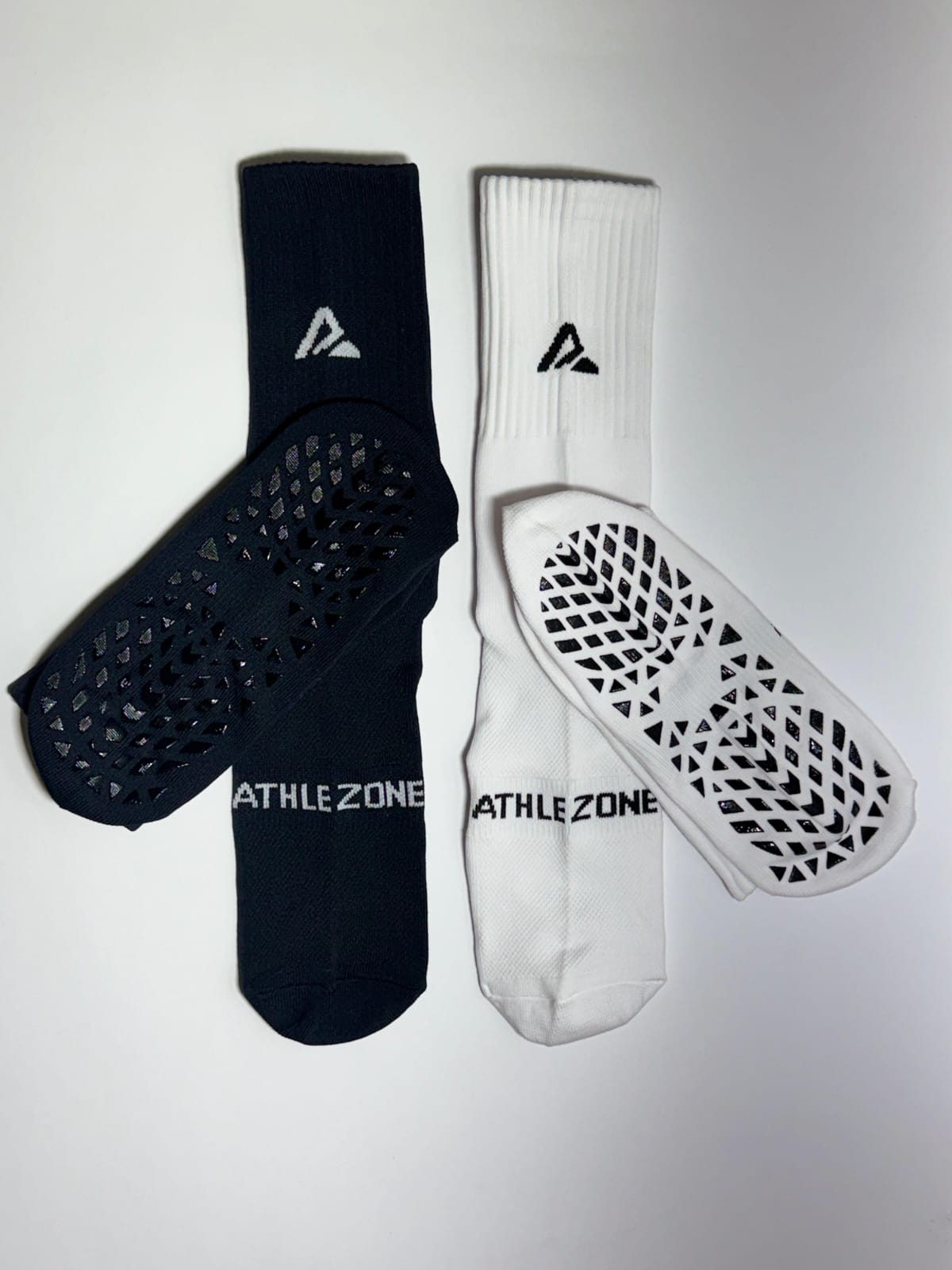 AthleZone Performance Grip Socks – 1 Pair, 2 Color Options for Sports & Training