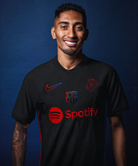 Barcelona Black Edition Jersey – Premium Sticker Print | Nike-Inspired Fanwear