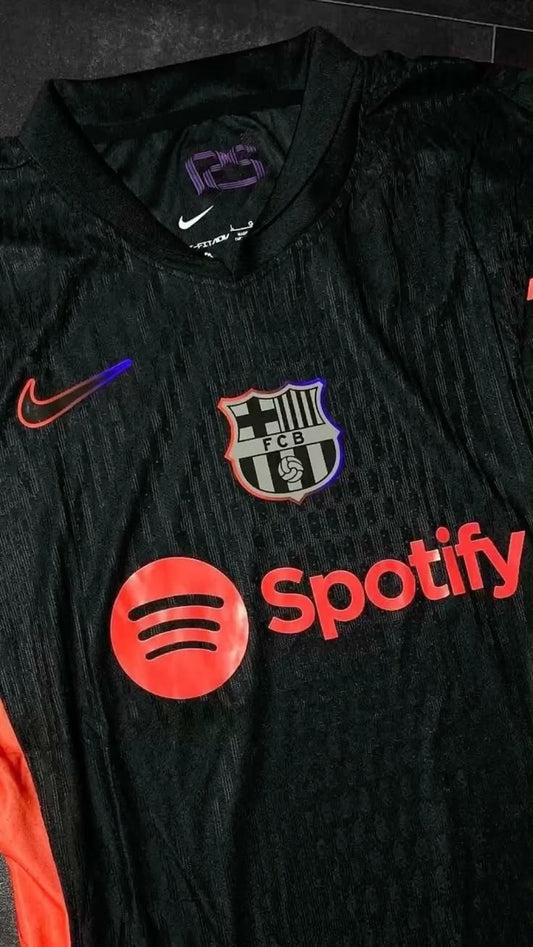 Barcelona Black Edition Jersey – Premium Sticker Print | Nike-Inspired Fanwear