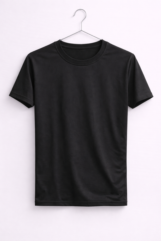 AthleZone Aerolight Pro Stealth Black T-Shirt – Premium Lightweight Gym Tee | Breathable Activewear