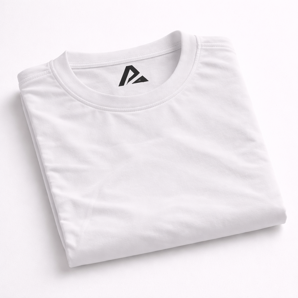 AthleZone Aerolight Pro Core White T-Shirt – Ultra-Lightweight Premium Gym Tee | Breathable Training Wear