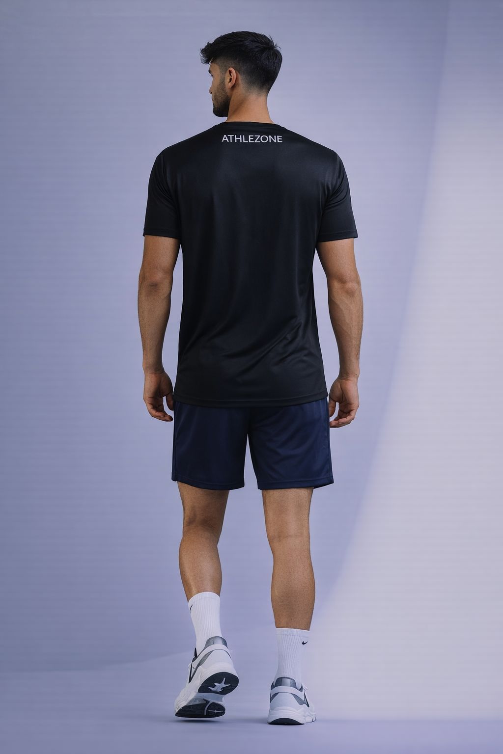 AthleZone Aerolight Pro Stealth Black T-Shirt – Premium Lightweight Gym Tee | Breathable Activewear