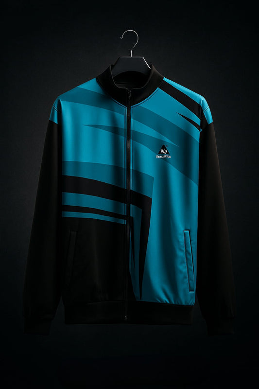 AthleZone Blue Horizon Jacket – Bold Style, Superior Performance