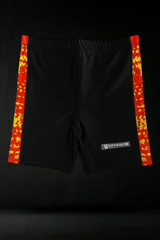 AthleZone Orange Edge Compression Shorts – Style Meets Performance