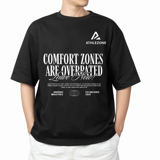 AthleZone Signature Oversized T-Shirt – Effortless Street Style