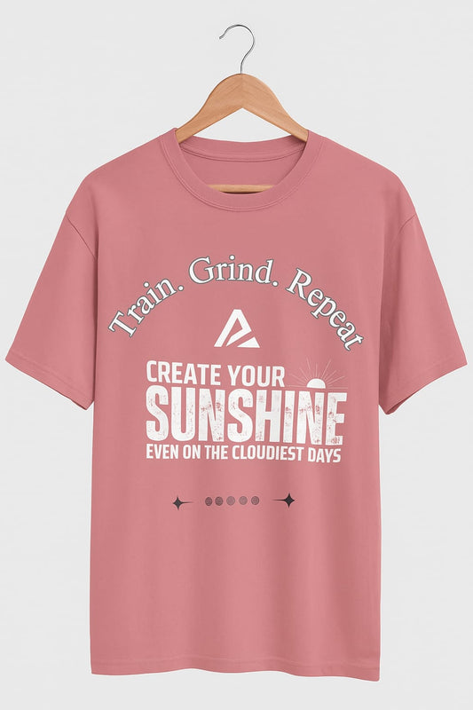 AthleZone Oversized Motivation Tee – Built for the Hustle, Styled for Life