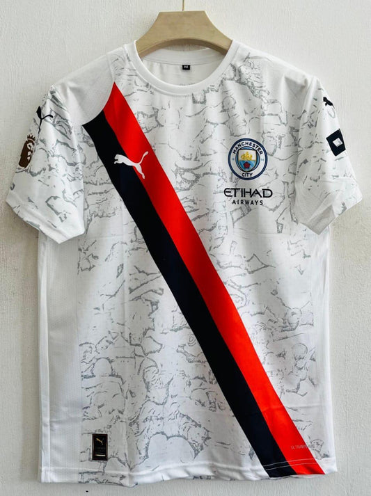 Manchester City White Edition Jersey – Bold Alternate Kit | Premium Fanwear – AthleZone