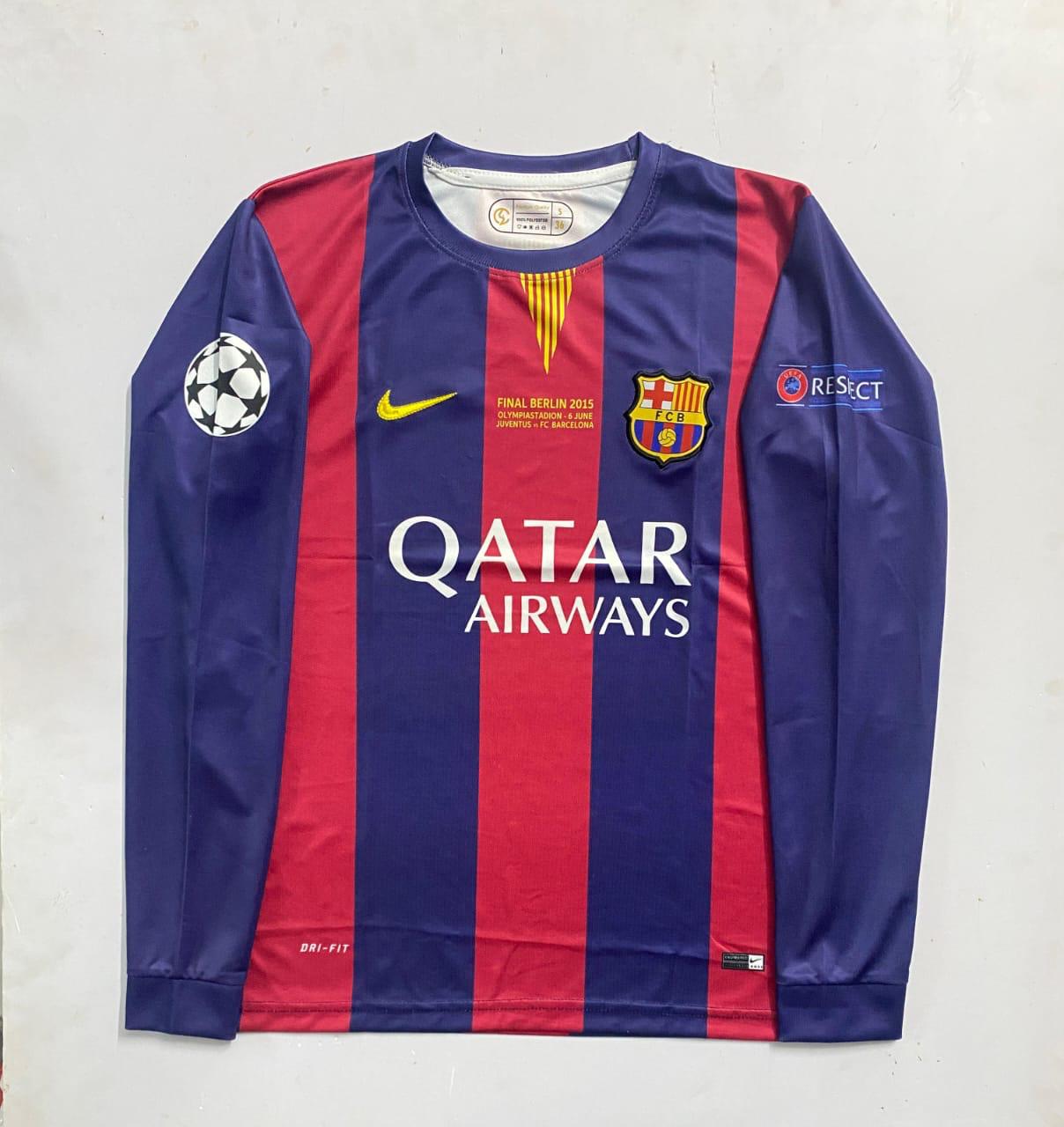 FC Barcelona 2015 Berlin UCL Final Jersey – Treble Winning Edition