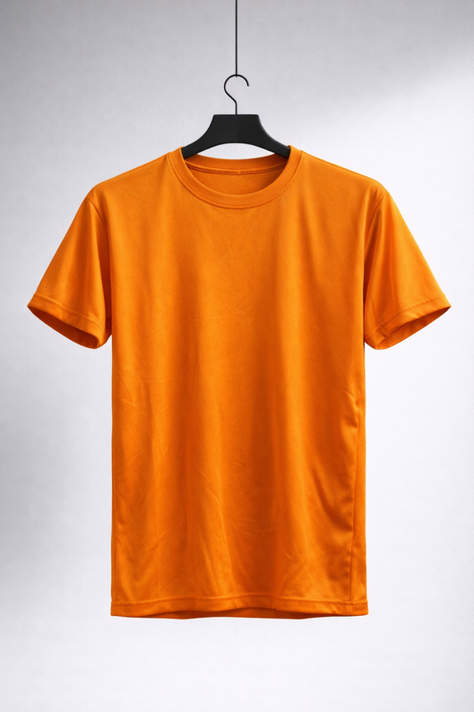 AthleZone Aerolight Pro Velocity Orange T-Shirt – Ultra-Lightweight Performance Gym Tee | Breathable Sportswear