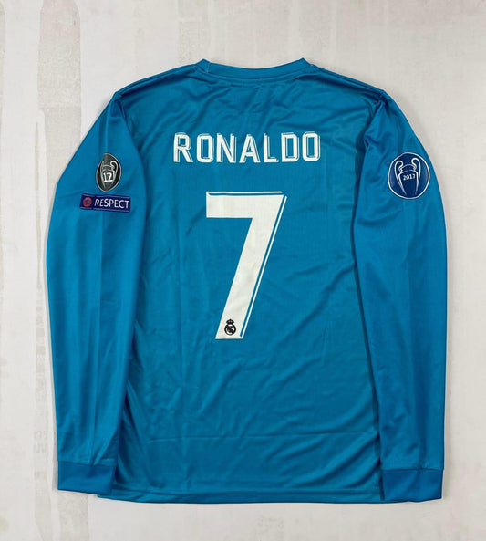 Real Madrid 2017/18 Champions League Away Jersey – Blue Edition