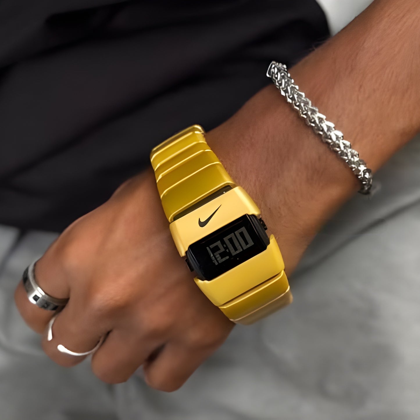 Premium Digital Sport Watch – Golden | AthleZone