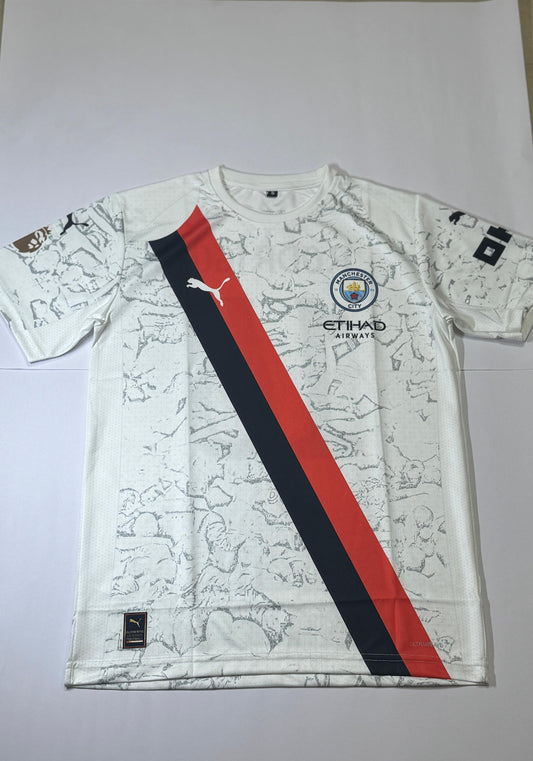 Manchester City White Edition Jersey – Bold Alternate Kit | Premium Fanwear – AthleZone