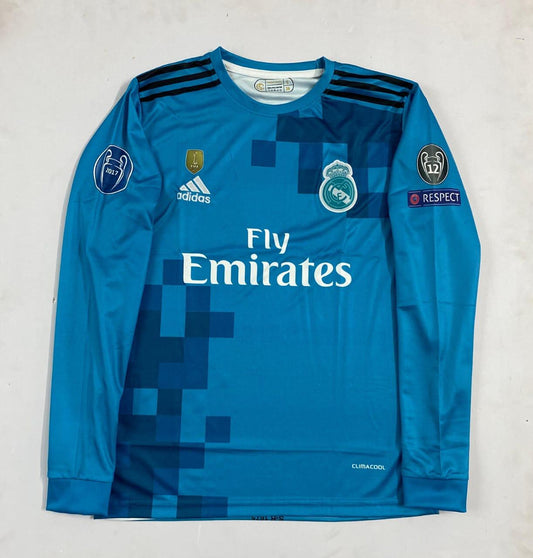 Real Madrid 2017/18 Champions League Away Jersey – Blue Edition