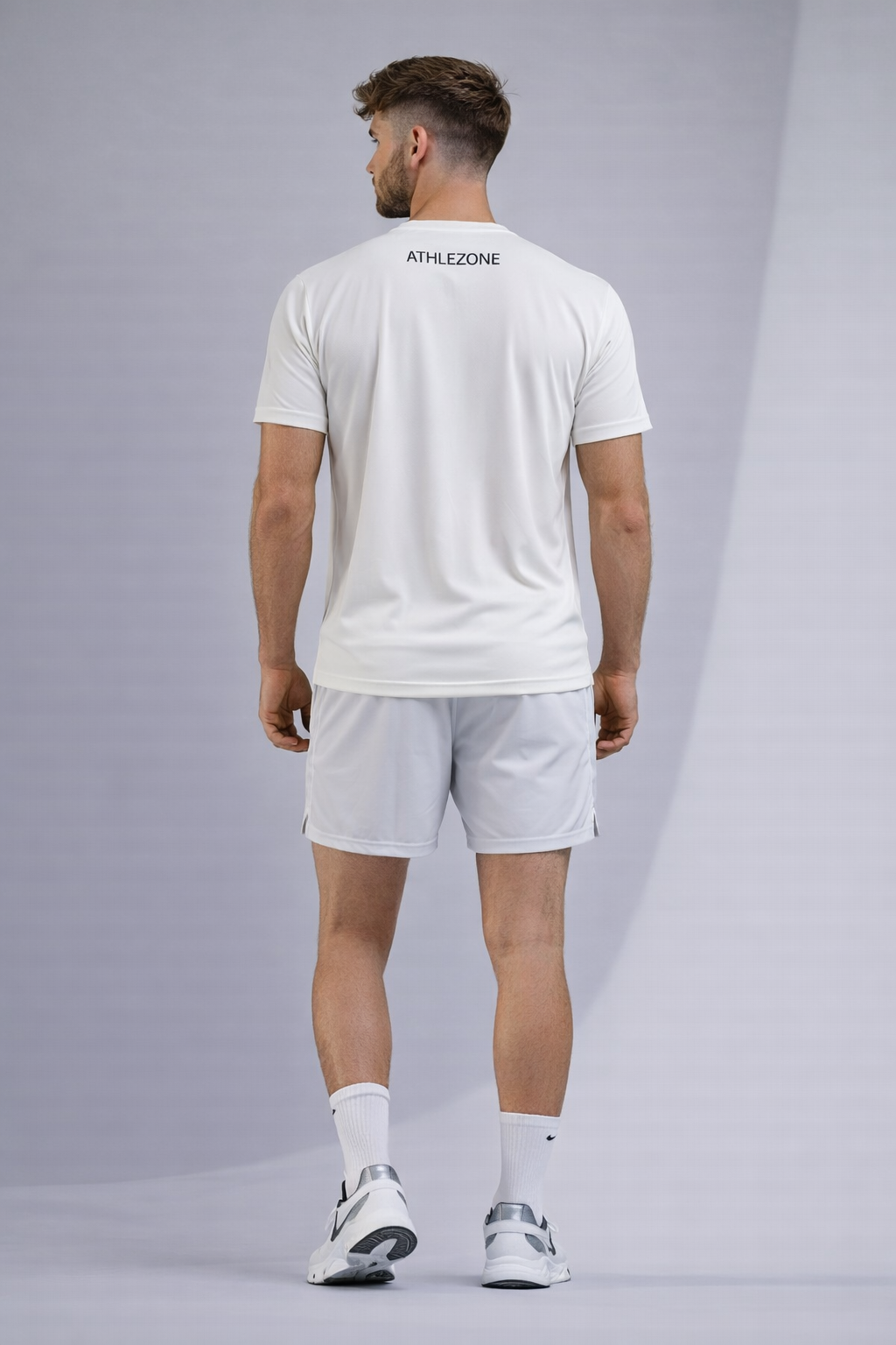 AthleZone Aerolight Pro Core White T-Shirt – Ultra-Lightweight Premium Gym Tee | Breathable Training Wear